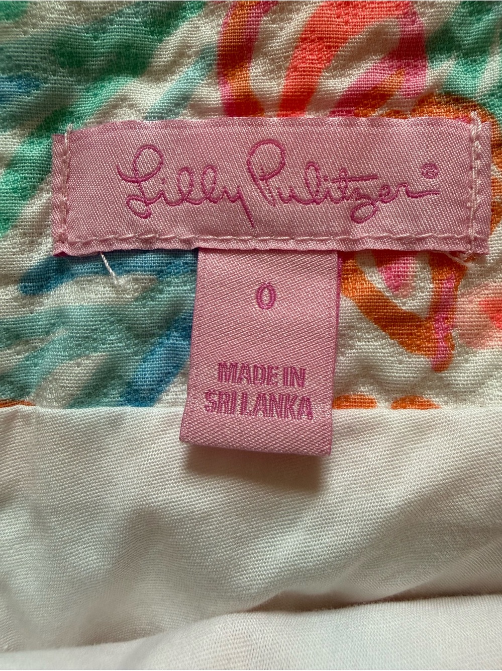 Lilly Pulitzer Women's White & Pink Printed Mini Skirt / Skort - Picture 5 of 12